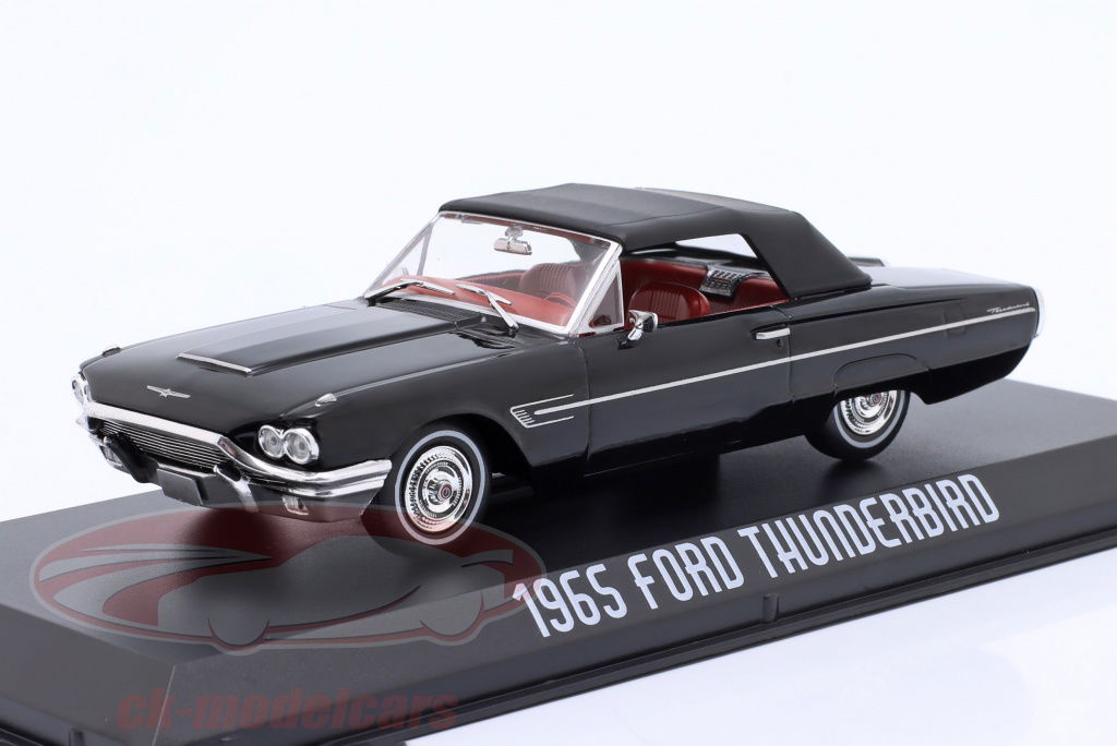 greenlight-1-43-ford-thunderbird-cabriolet-lukket-bygger-1965-sort-86626/