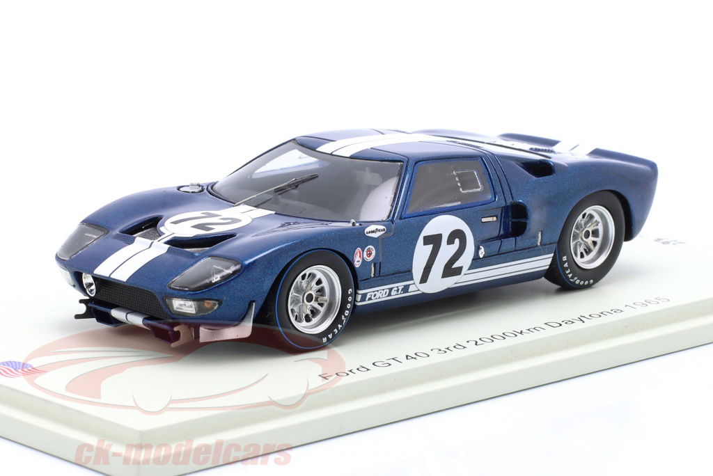 Spark 1:43 Ford GT40 #72 3rd 2000km Daytona 1965 Bondurant