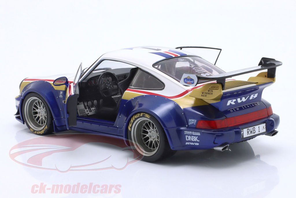Solido 1:18 Porsche 911 (964) RWB Rauh-Welt 2022 青 / 白