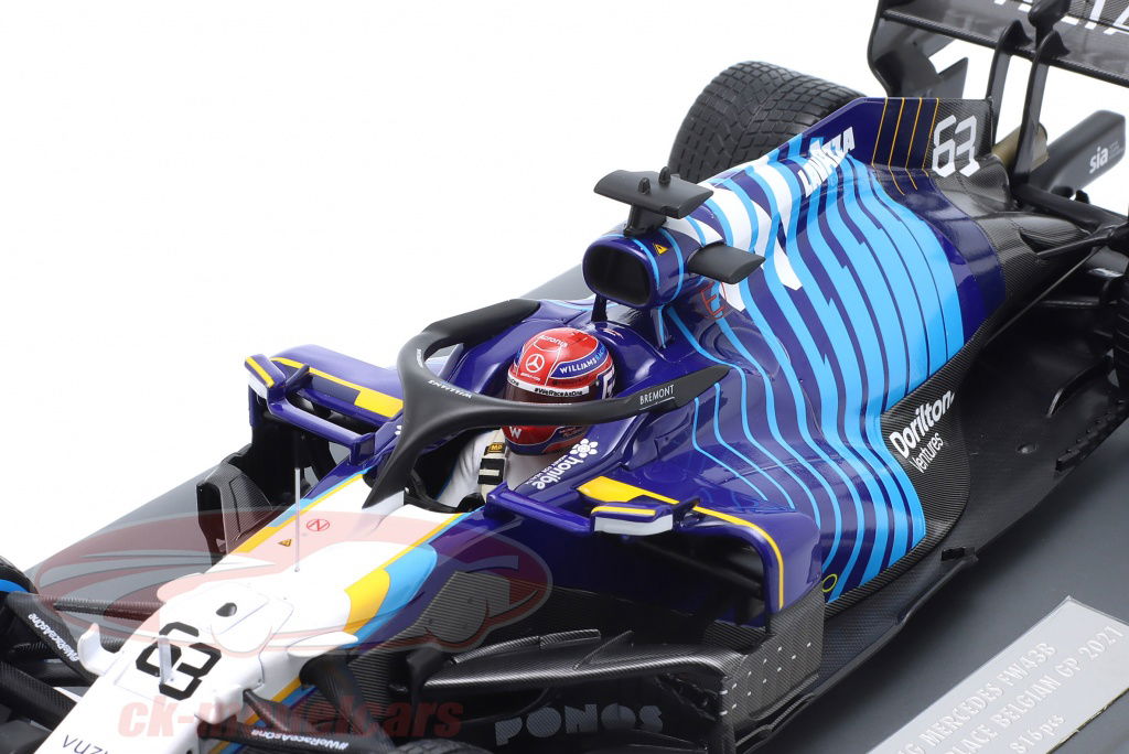 Minichamps 1:18 G. Russell Williams FW43B #63 2nd Belgian GP