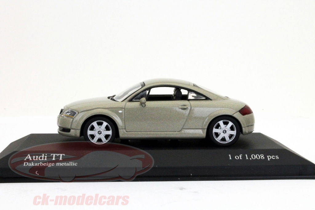 Minichamps 1:43 Audi TT Coupe beige metallic 430017254 model