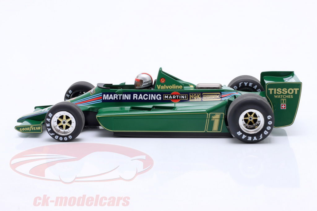 ミニカー MINICHAMPS Martini Lotus 79 & Terrell ModelCarGroup 1:18 Mario Andretti Lotus 79 #1 7th