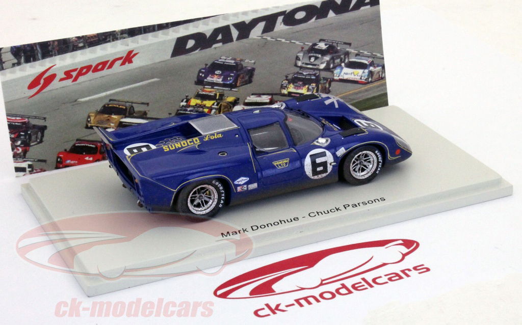 Spark 1:43 ローラT70 MK3B＃6勝者24デイトナ1969ドノヒュー