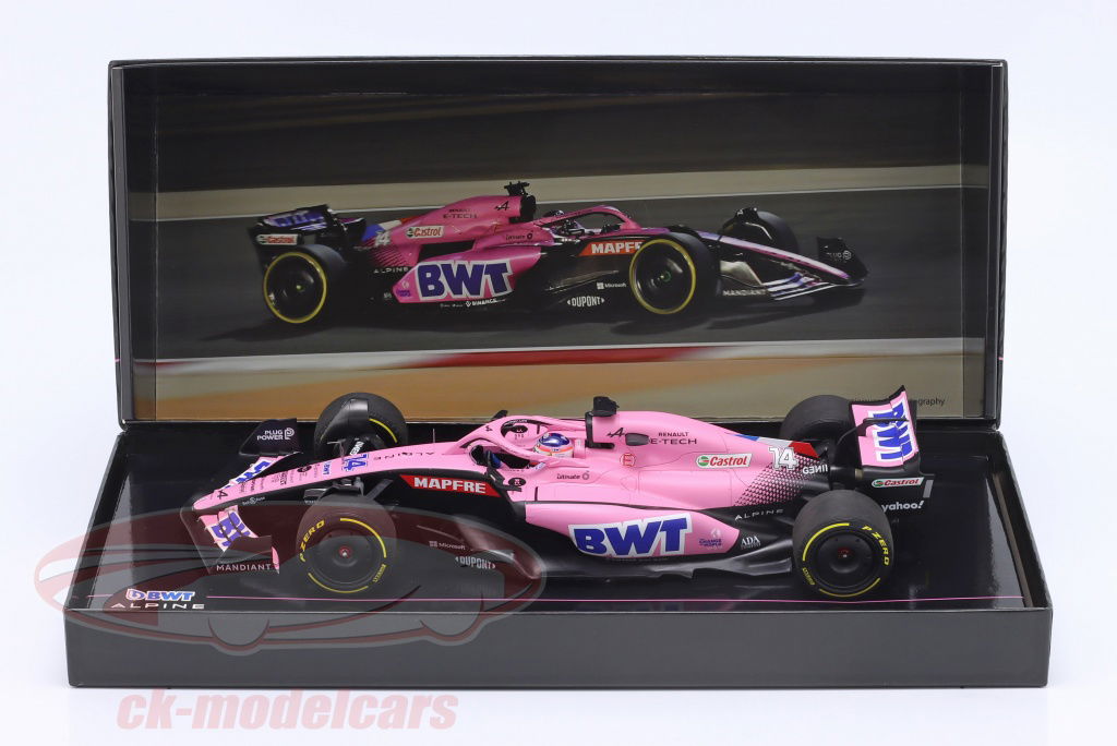 Minichamps 1:18 Fernando Alonso Alpine A522 #14 Bahrain GP