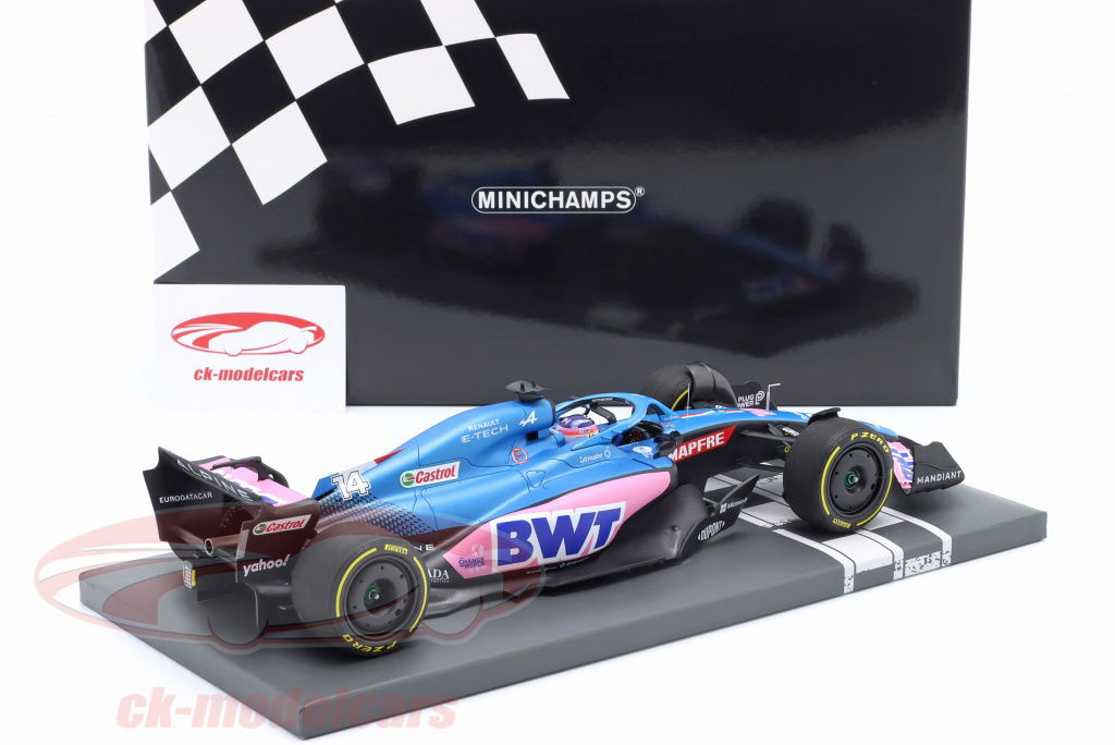 Minichamps 1:18 Fernando Alonso Alpine A522 #14 Australia GP