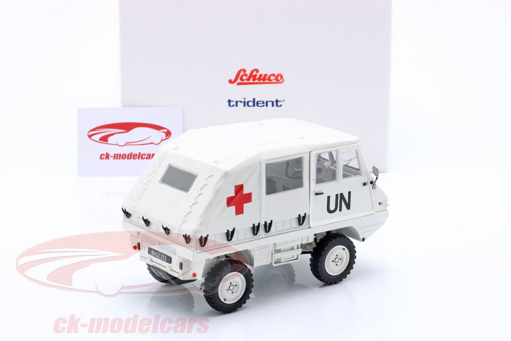 Schuco 1:18 Steyr-Puch Haflinger United Nations white