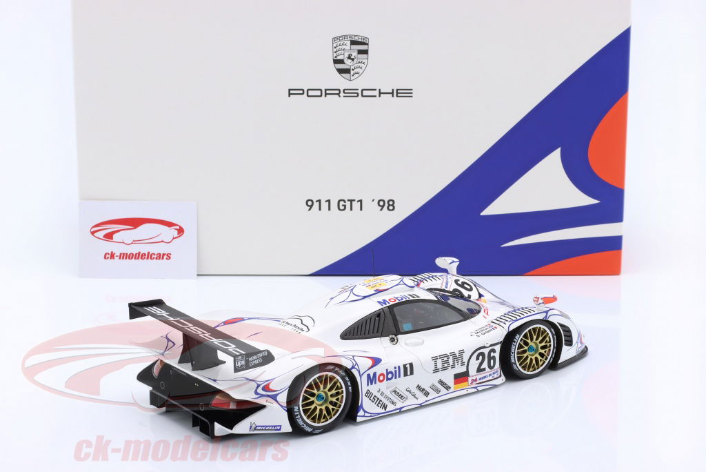 スパーク　1/18 Porsche 911 GT1 #26 Winner 24h Spark Porsche GT1 #26 Winner 24h LeMans w/ Display Case Ltd