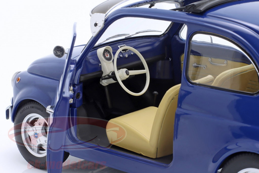 KK-Scale 1:12 Fiat 500 F Custom with removable Top year 1968 blue