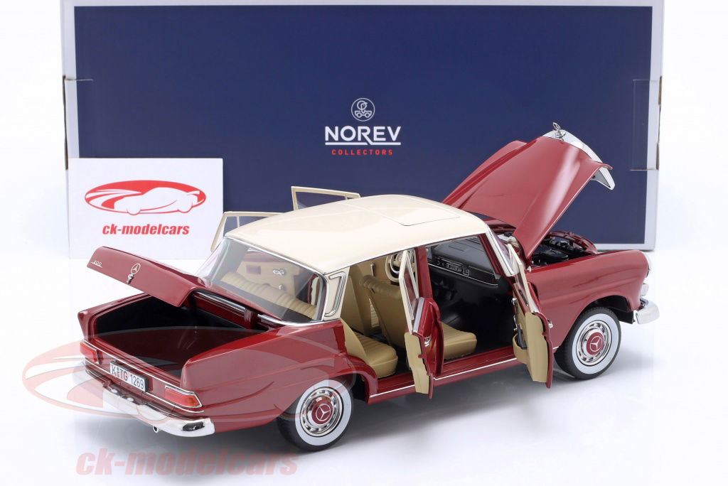 Norev 1:18 Mercedes-Benz 200 year 1966 red 183706 model car