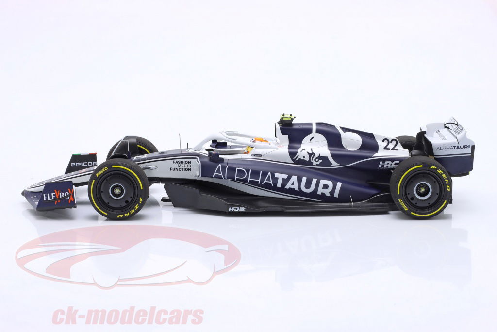 ミニカー Scuderia Alpha Tauri AT03 2022 Minichamps 1:18 Yuki Tsunoda Alpha Tauri AT03 #22 8th