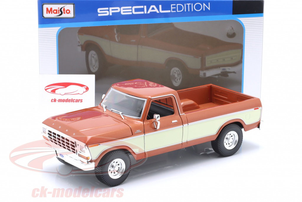 LE237 ROAD SIGNATURE 92317 Voiture 1/18 1:18 Ford F250 pick up 1959 baché brun
