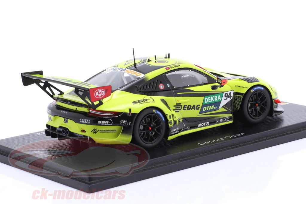 SPARK 1/43 PORSCHE GT3R seven × seven 1/43 Spark Porsche 911 GT3 R (992) No.96 Rutronik Racing 9th