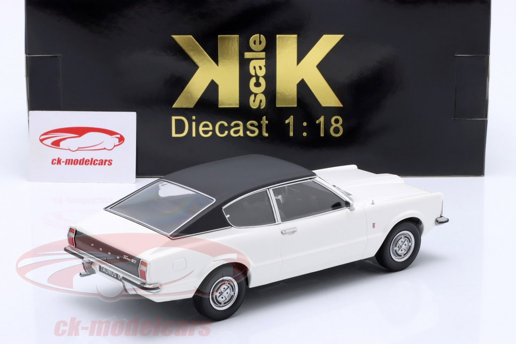 KK-Scale 1:18 Ford Taunus GXL Limusine Com Telhado De Vinil 1971 Verde Preto Kkdc180971