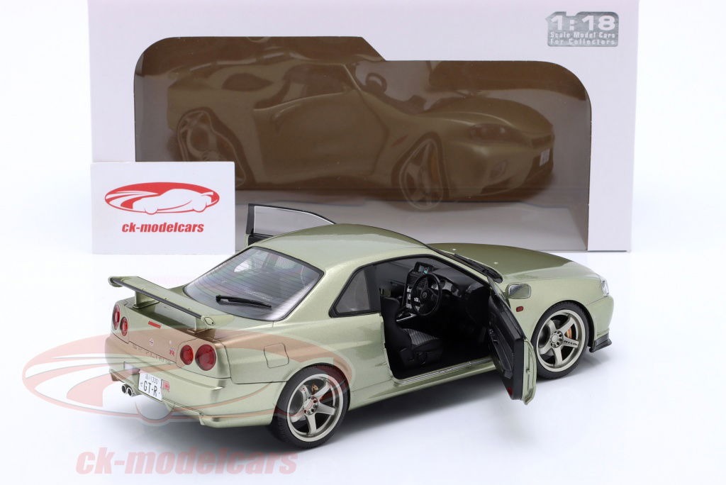 Solido 1:18 Nissan Skyline GT-R (R34) RHD year 1999 light