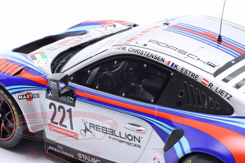 Ixo 1:18 Porsche 911 GT3 R #221 24h Spa 2022 GPX Martini