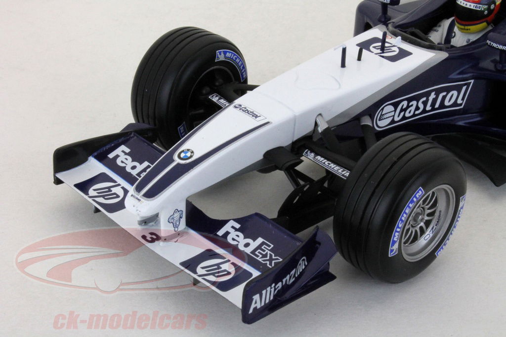 HotWheels 1:18 J.-P. Montoya Williams BMW FW25 formula 1
