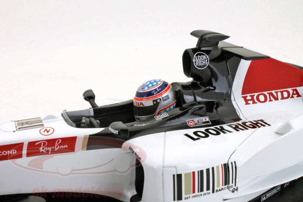 Minichamps 1:18 Takuma Sato, de BAR Honda 007 F1 showcar