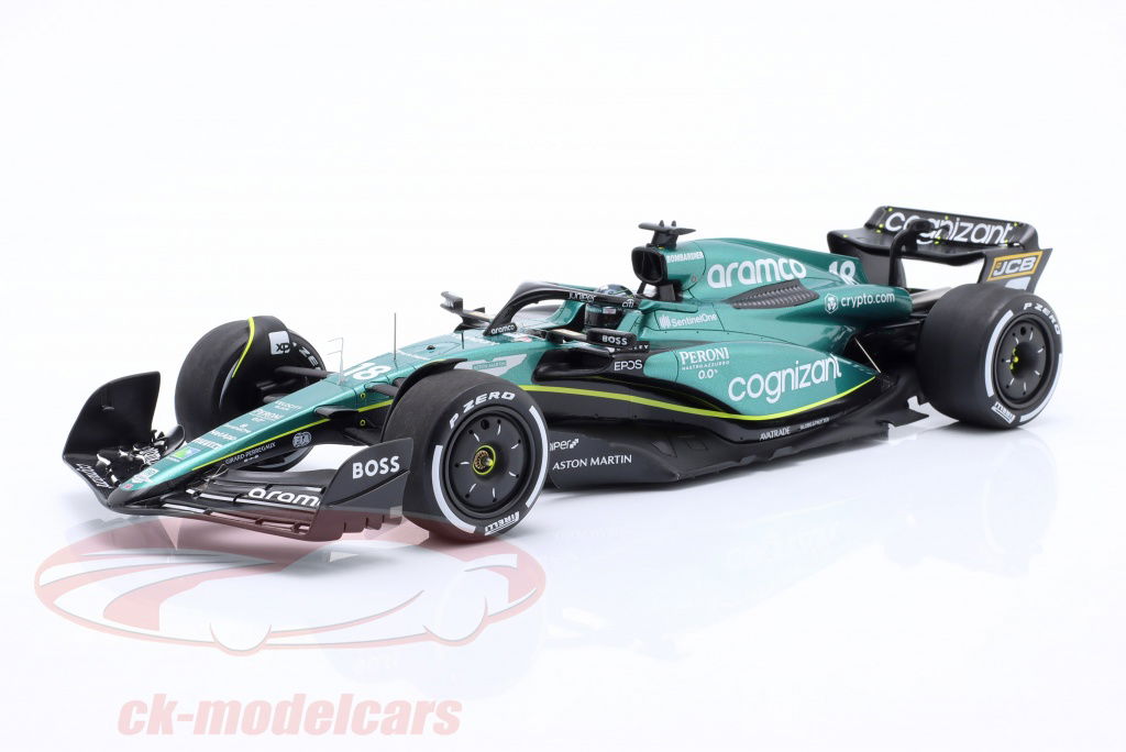 スパーク Aston Martin AMR23 1/18 Spark 1:18 Lance Stroll Aston Martin AMR23 #18 6位