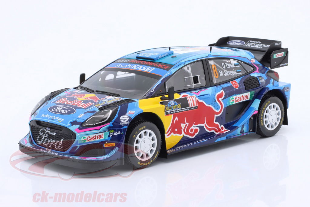 スパーク Ford Puma Rally1 Winner Sweden2023 Ixo 1:18 Ford Puma Rally1 #8 Winner Rallye Sweden 2023 Tänak