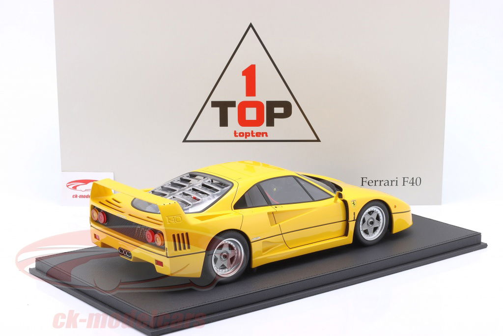 フェラーリF40(黄) TOP10 1:10 Ferrari F40 建設年 1987 黄色 TOP100012 モデル 車