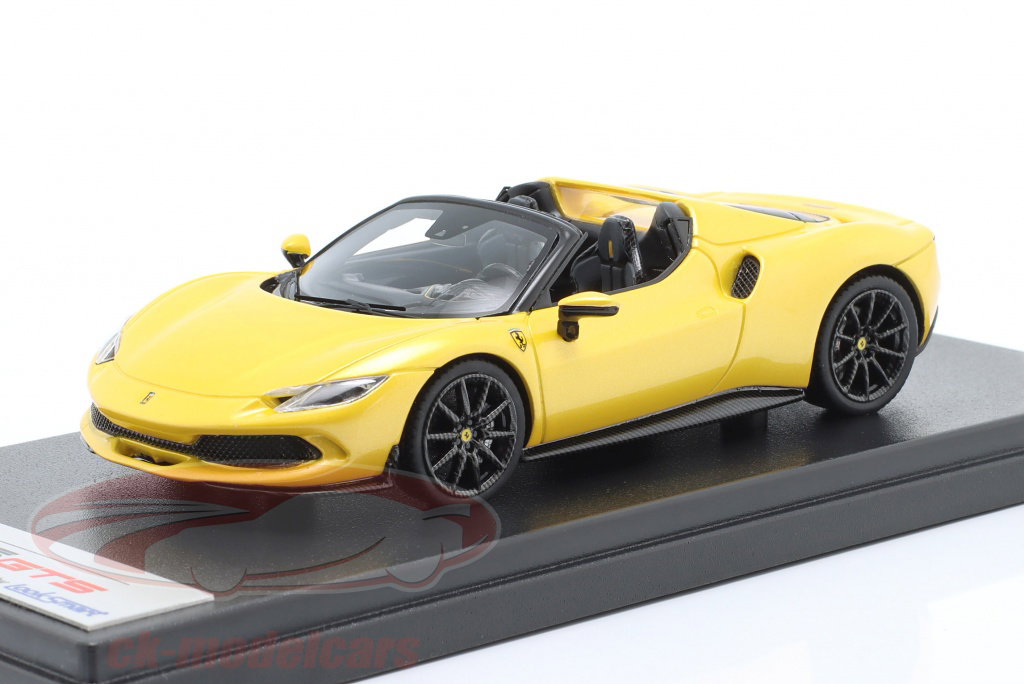looksmart-1-43-ferrari-296-gts-annee-de-construction-2022-tristrato-jaune-ls538h/