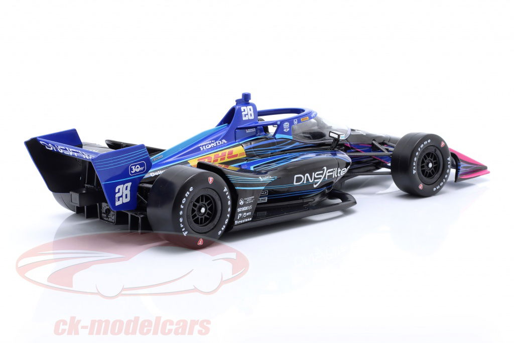 ミニカー Romain Grosjean Andretti Auto IndyDriver Greenlight 1:18 Romain Grosjean Honda #28 IndyCar Series