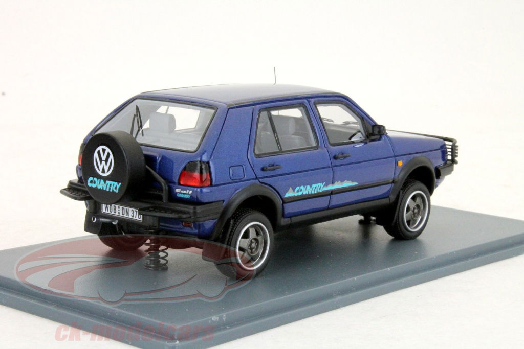 Neo 1:43 Volkswagen VW Golf Country blue 44376 model car