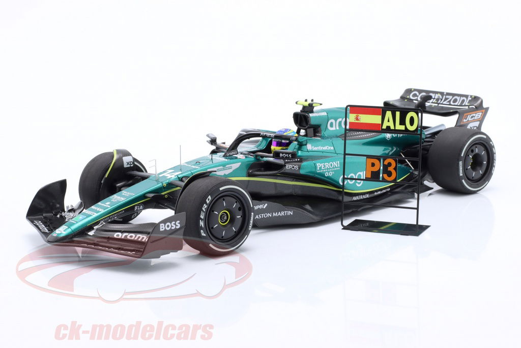 Minichamps 1:18 F. Alonso Aston Martin AMR23 #14 3rd Bahrain