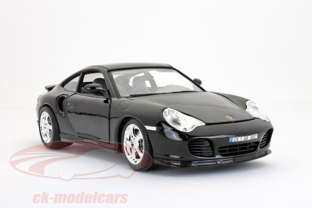 ブラゴ　ポルシェ996 ターボ Bburago 1:18 ポルシェ 911 タイプ 996 ターボ 黒 完成モデル 18