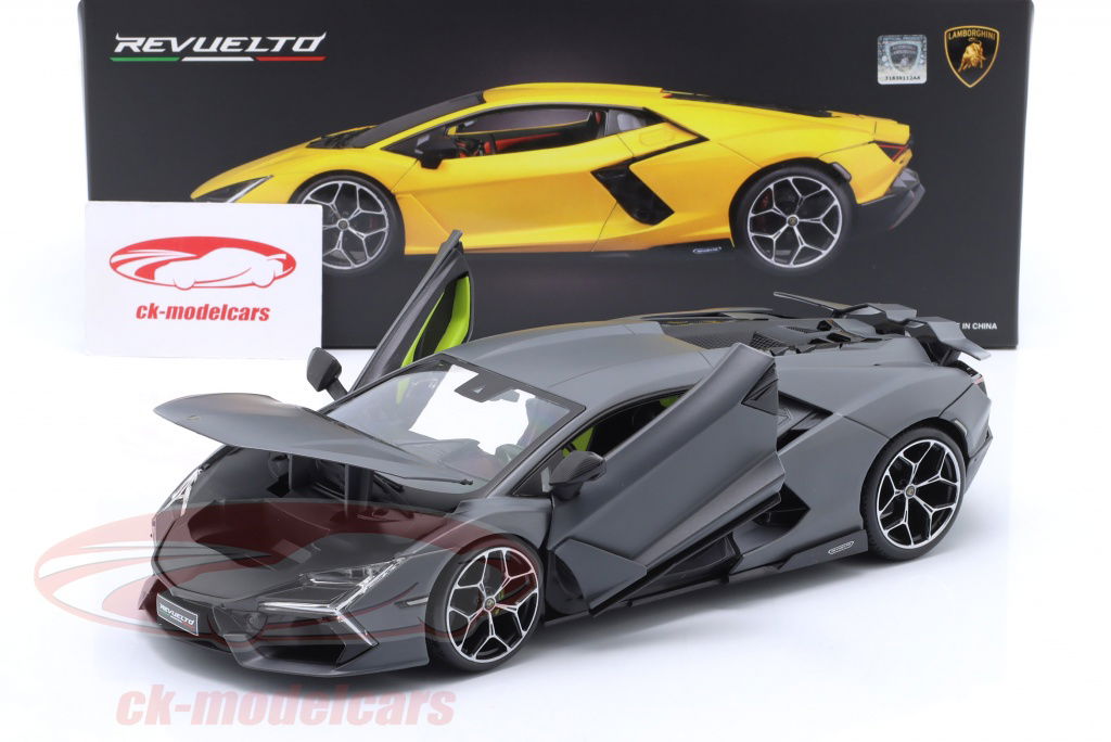 1/18 Maisto Lamborghini Revuelto 特別版 1/18 Maisto 2023 Lamborghini Revuelto Hybrid (Grey) Diecast