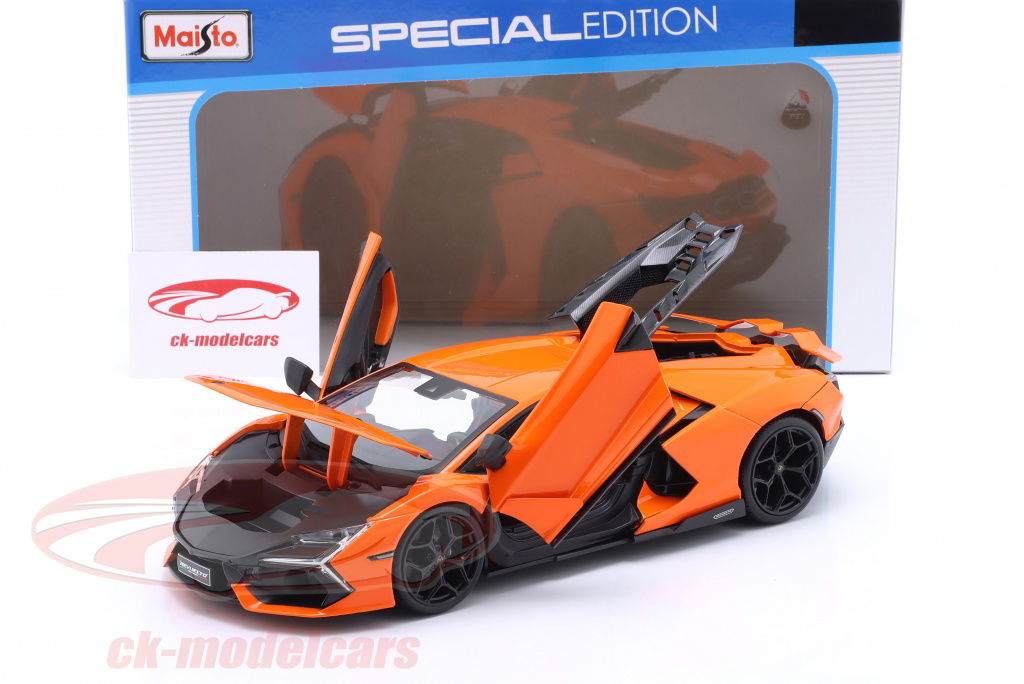 Maisto 1:18 Lamborghini Revuelto Hybrid 建設年 2023 オレンジ