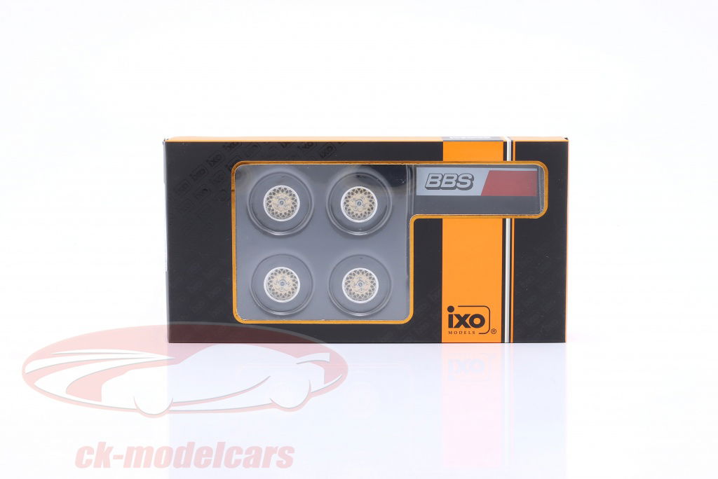 ixo-1-18-llantas-y-llantas-set-4-piezas-bbs-13-inch-cromo-oro-con-pararse-18set027w/