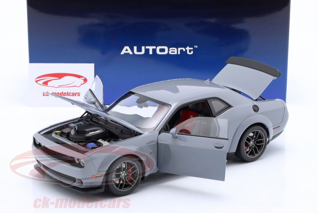 ジャンク 1/18Dodge Challenger 2018 DODGE CHALLENGER HELLCAT SRT WIDEBODY DESTROYER GRAY by