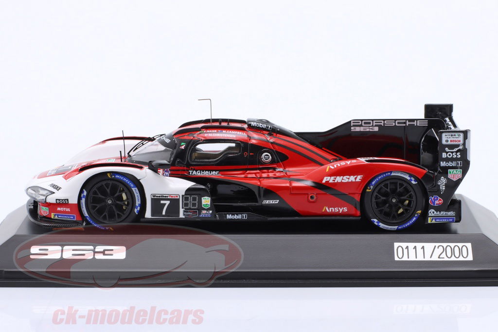 Spark 1:43 Penske Porsche 963 #7 24h Daytona 2023 Campbell