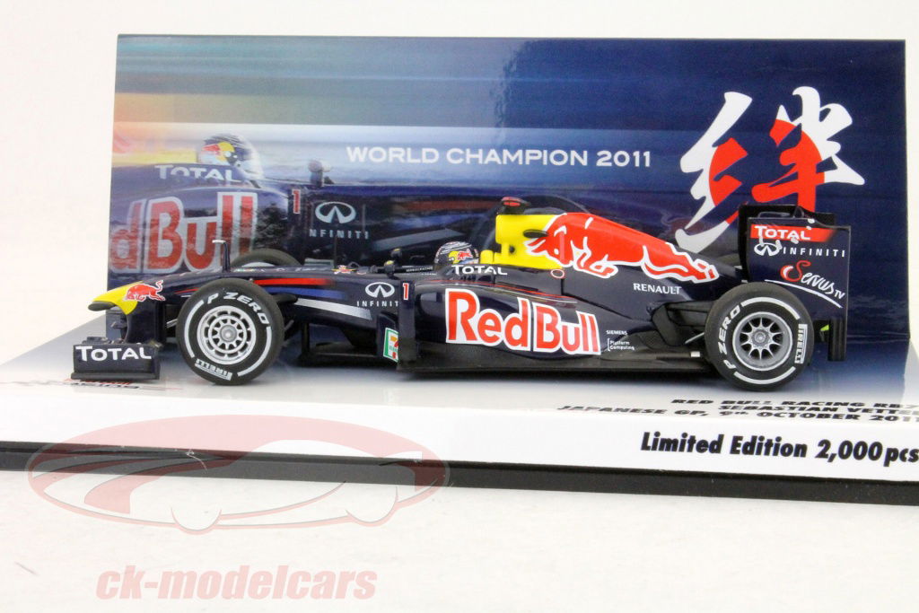Minichamps 1:43 S. Vettel RedBull RB7 formula1 2011 Promo GP