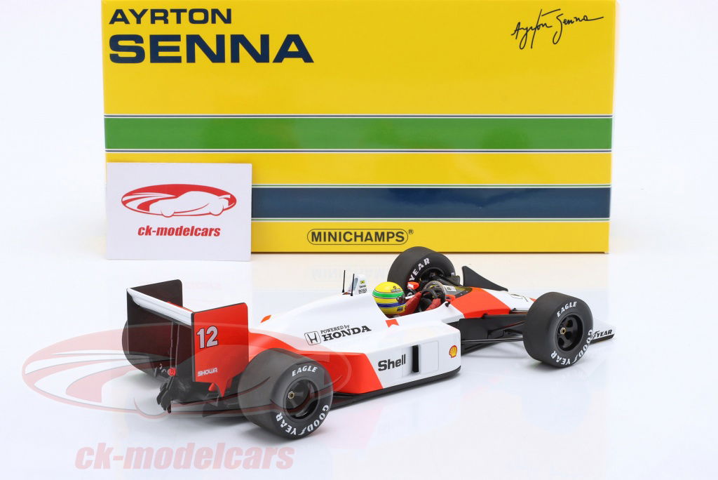 【箱無し】minichamps 1/12 MP4/4 SENA Mclaren MP4/4 #12 Ayrton Senna 1988 F1 World Champion 1:12