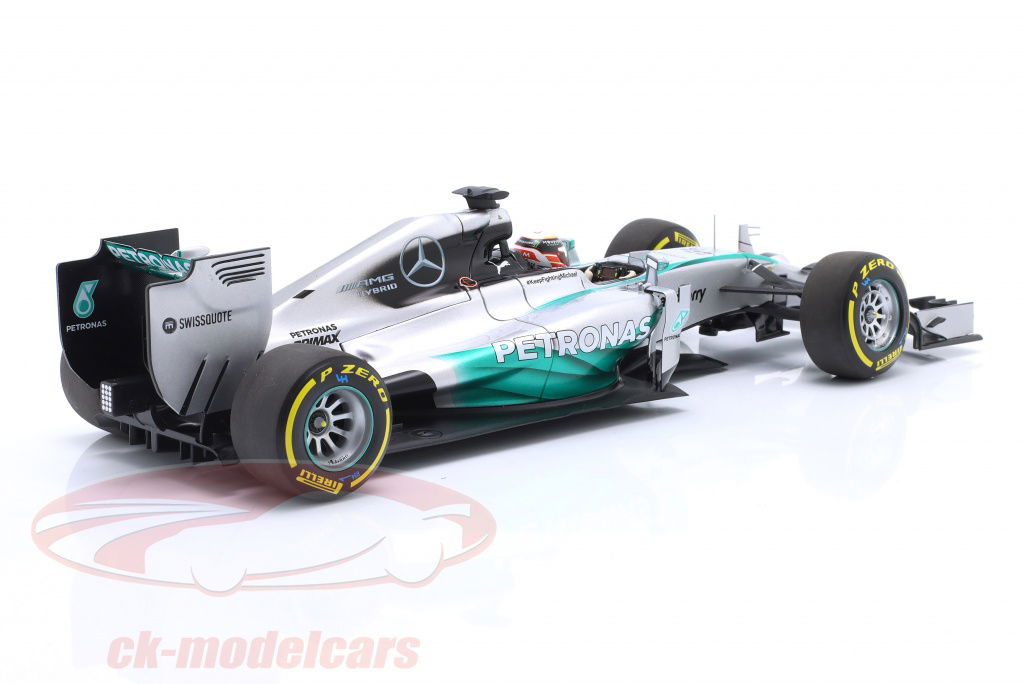 限定品　1/18 ミニチャンプス　メルセデスW05 L.ハミルトン　アブダビGP 2014年チャンピオン L.ハミルトン | F1ミニカーあれこれ