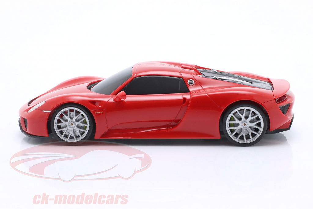 PIAAPORSCHE 911 ラジコンカー Welly 1:24 Porsche 918 Spyder ラジコンカー 警備員 赤