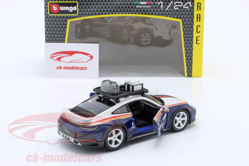 Bburago 1:24 Porsche 911 (992) Dakar #953 Roughroads Rallye
