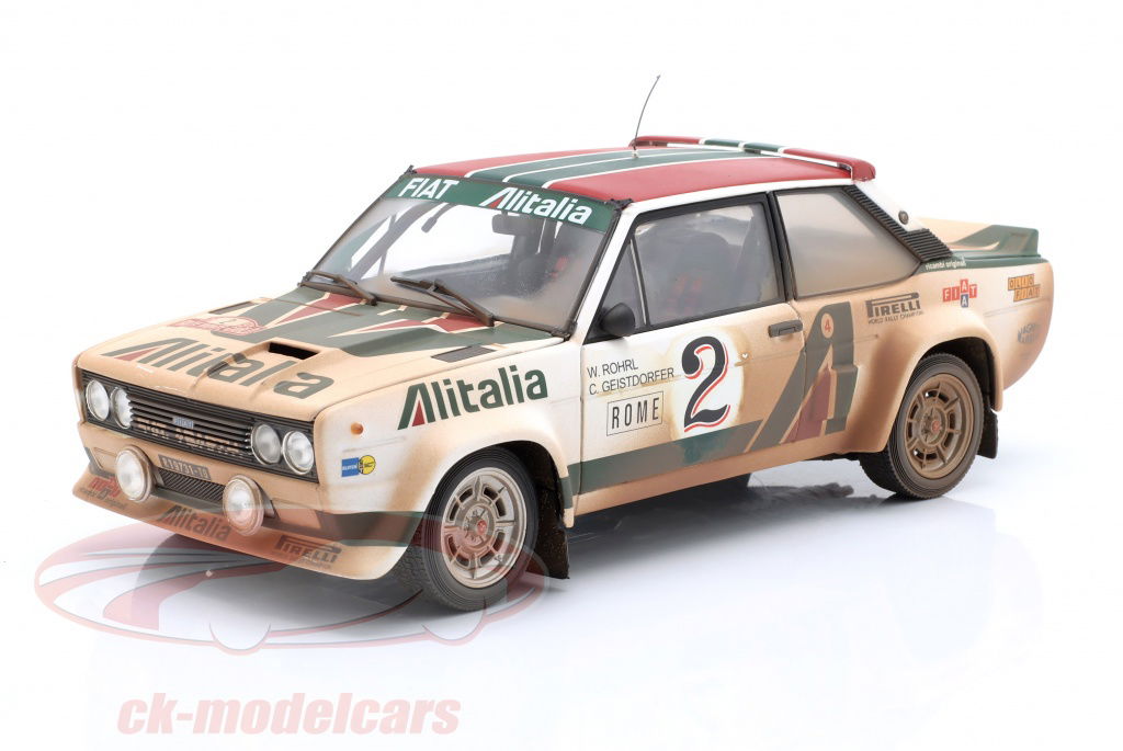 kyosho-1-18-fiat-131-abarth-dirty-version-no2-4eme-rallye-monte-carlo-1978-roehrl-geistdoerfer-08376g-dv/