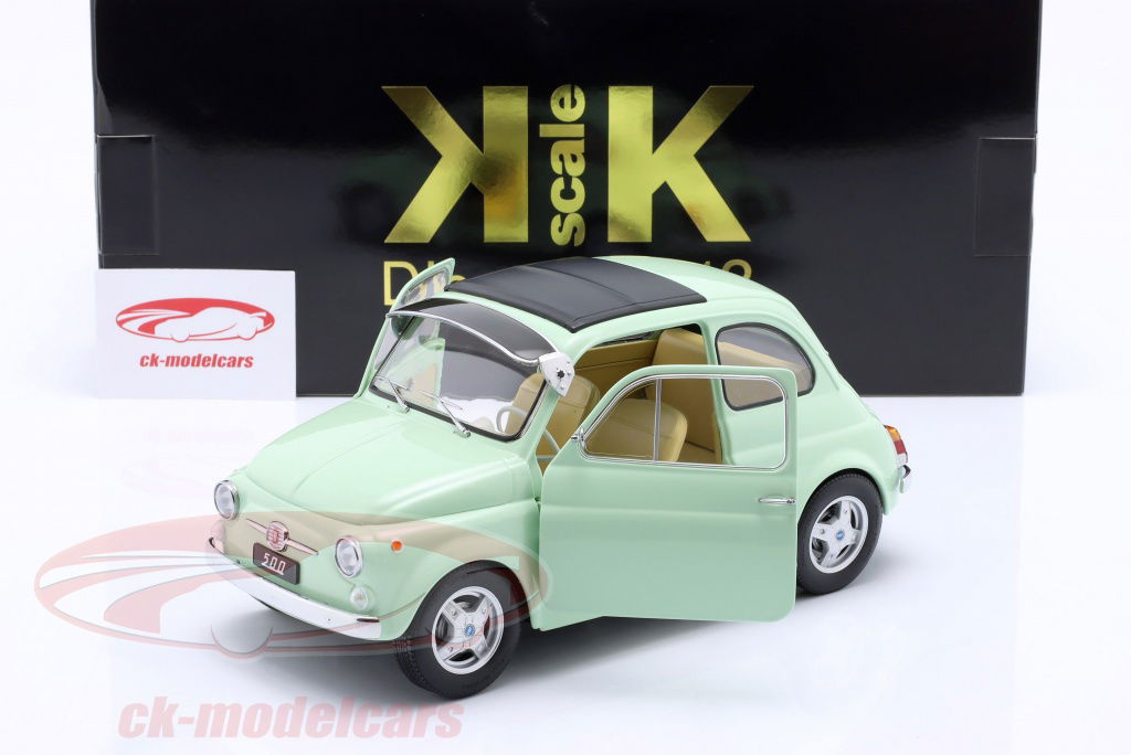 KK-Scale 1:12 Fiat 500 F Custom year 1968 Mint green