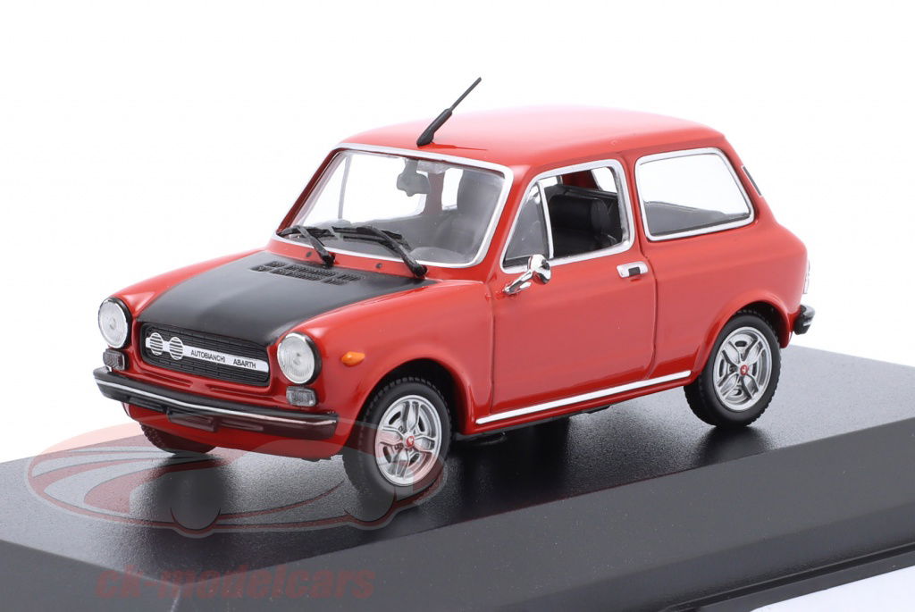 Minichamps 1:43 Autobianchi A112 Abarth 建設年 1974 赤 / 黒