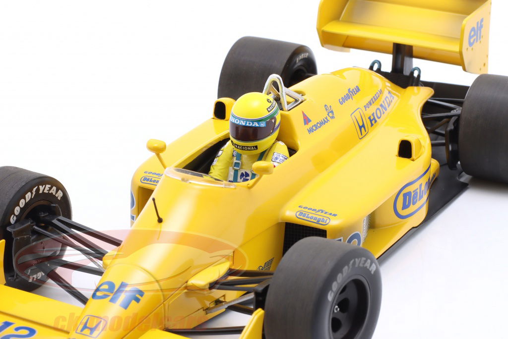 【美品】MINICHAMPS Honda 99T Lotus ＃1/18 1:18 1987 Ayrton Senna (Dirty Version) -- Monaco Winner