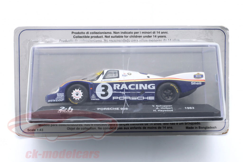 Altaya 1:43 Porsche 956 #3 Winner 24h LeMans 1983 Holbert