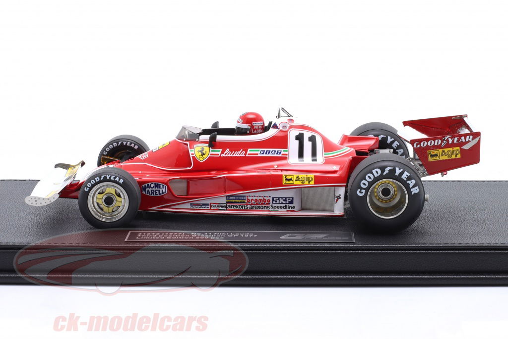 ミニカー　1/18 フェラーリ 312T2 1977 ブラジルGP 3th N.ラウダ #11 ドライバーフィギア付 [GRP164AWD] ミニカー 1/18 フェラーリ 312T2 1977 ブラジルGP 3th N.ラウダ