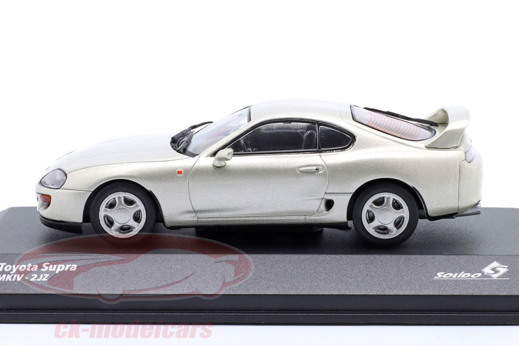 希少 KATO 1/43 スープラ シルバー 超精密モデル Solido 1:43 Toyota Supra MKIV 建設年 2002 銀 S4314002 モデル