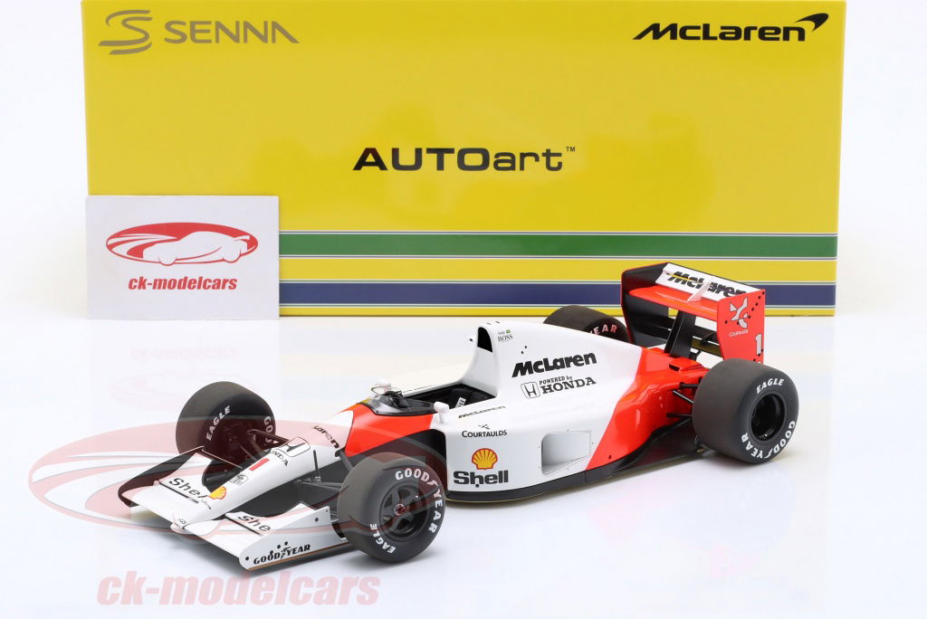 AUTOart 1:18 Ayrton Senna McLaren MP4/6 #1 2nd Japan GP