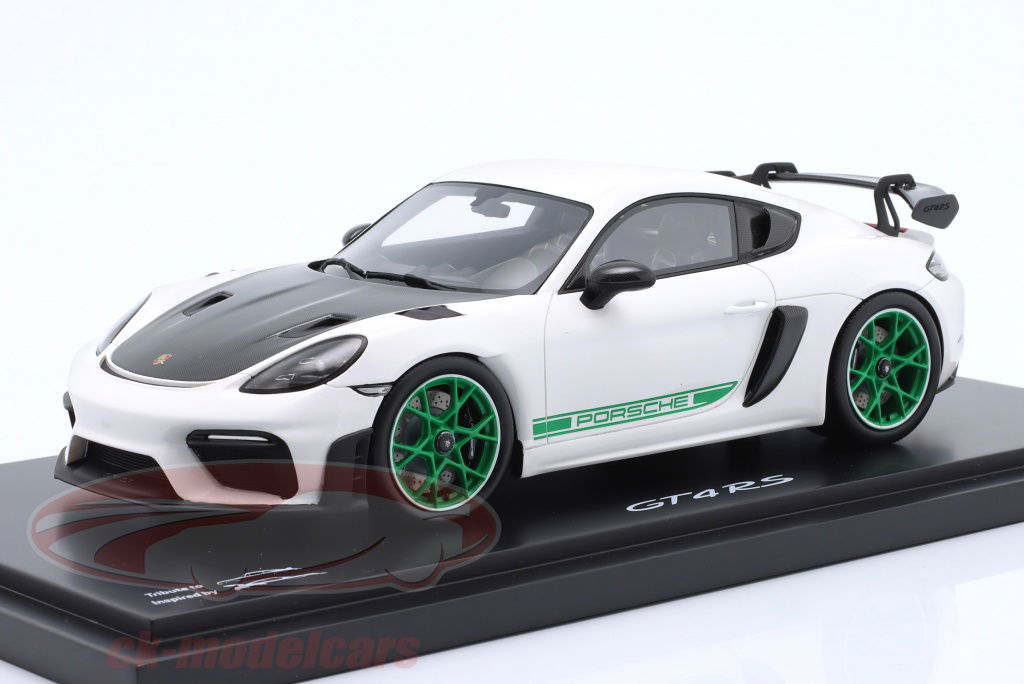 spark-1-18-porsche-718-982-gt4-rs-2021-blanc-vert-jantes-wap0214130scay/