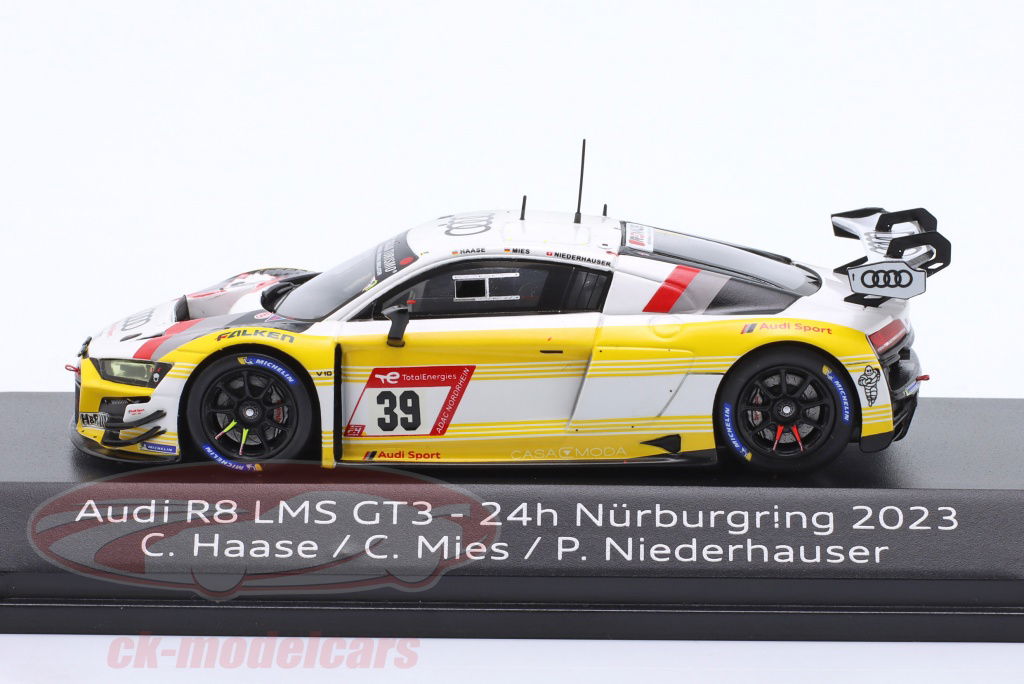 spark 1/43 audi R8 ニュル　2017年ウィナー Spark 1:43 Audi R8 LMS GT3 evo II #39 第六名24h Nürburgring