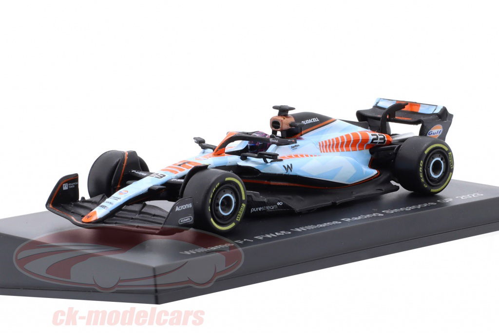 spark-1-64-a-albon-williams-fw45-gulf-design-no23-singapore-gp-formula-1-2023-y351/